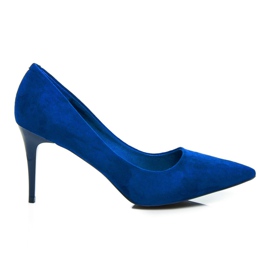 Comer Tacones de ante azul