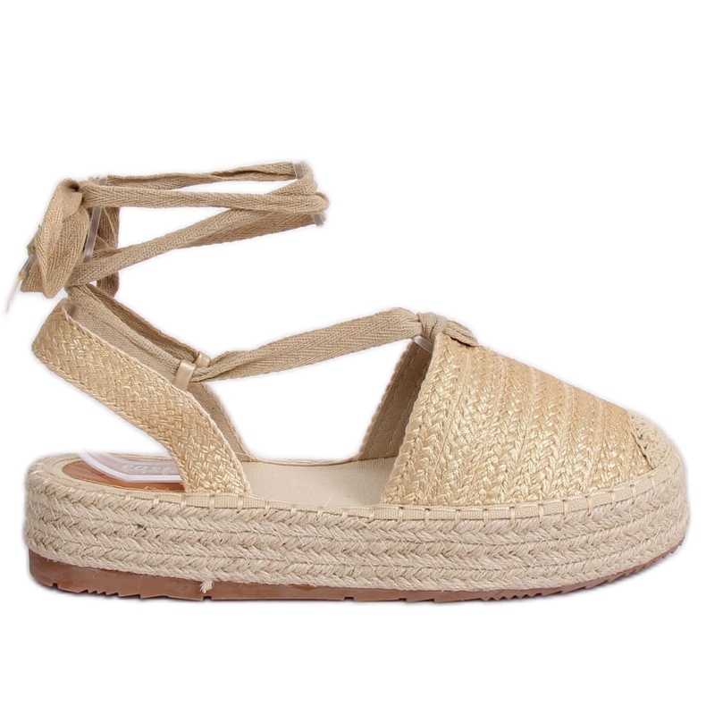Sandalias de mujer alpargatas dorado TU139P Gold