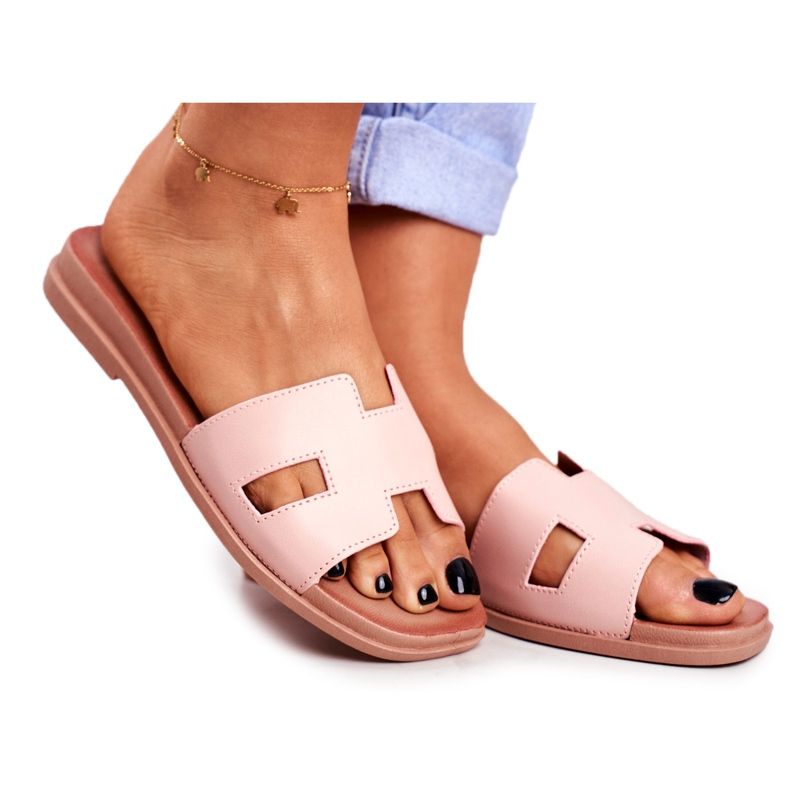 BUGO Pantuflas de Mujer Rosa Geométrico Clásico Theodora rosado BUGO Pantuflas de Mujer Rosa Geométrico Clásico Theodora rosado