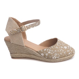 Sandalias Cuña 50427 Beige