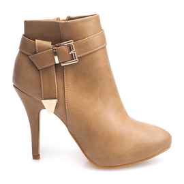 Botas Elegantes De Tacón Alto 6-148 Caqui verde