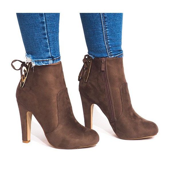 Botas de tacón alto 88-48 Caqui verde Botas de tacón alto 88-48 Caqui verde