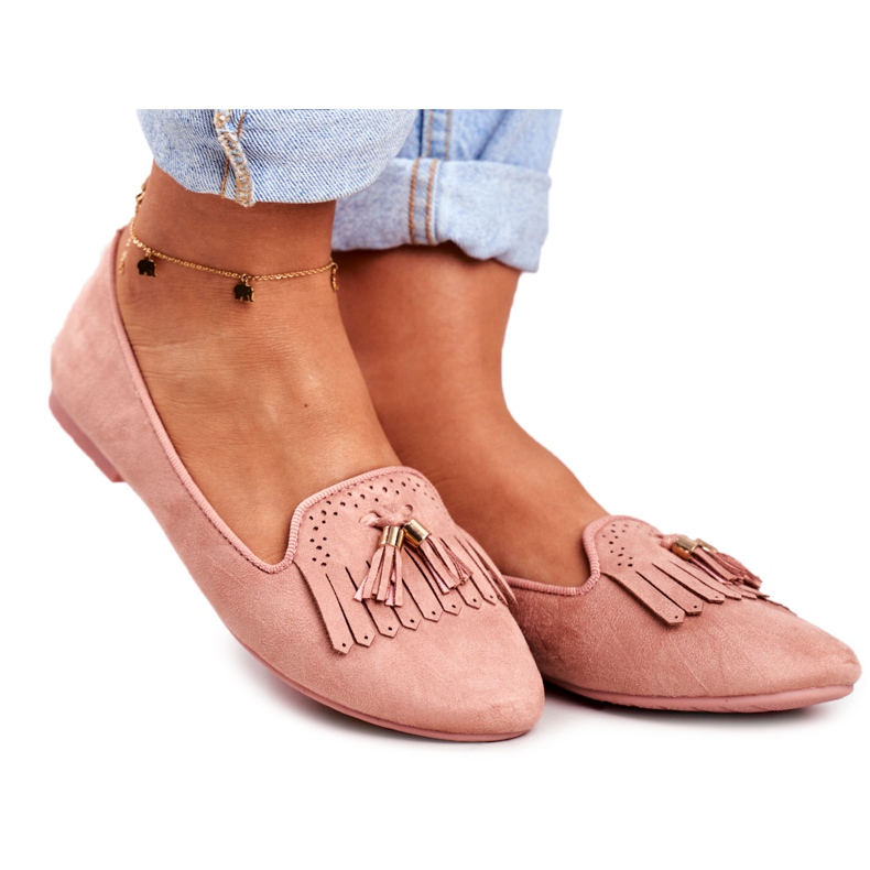 BUGO Mocasines de Mujer Pink Lords Fringes Therese rosado BUGO Mocasines de Mujer Pink Lords Fringes Therese rosado