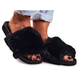 PB2 Pantuflas de Mujer con Piel Sensible Negra negro PB2 Pantuflas de Mujer con Piel Sensible Negra negro