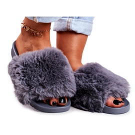 Bona Pantuflas De Mujer Con Piel Sensible Gris
