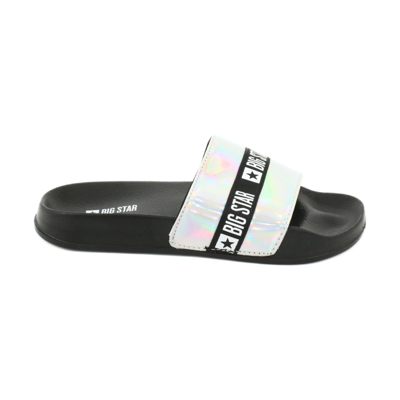 Pantuflas de mujer HOLO Big Star 274A005 negro gris