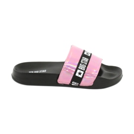 Pantuflas de mujer HOLO Big Star GG274A008 rosa