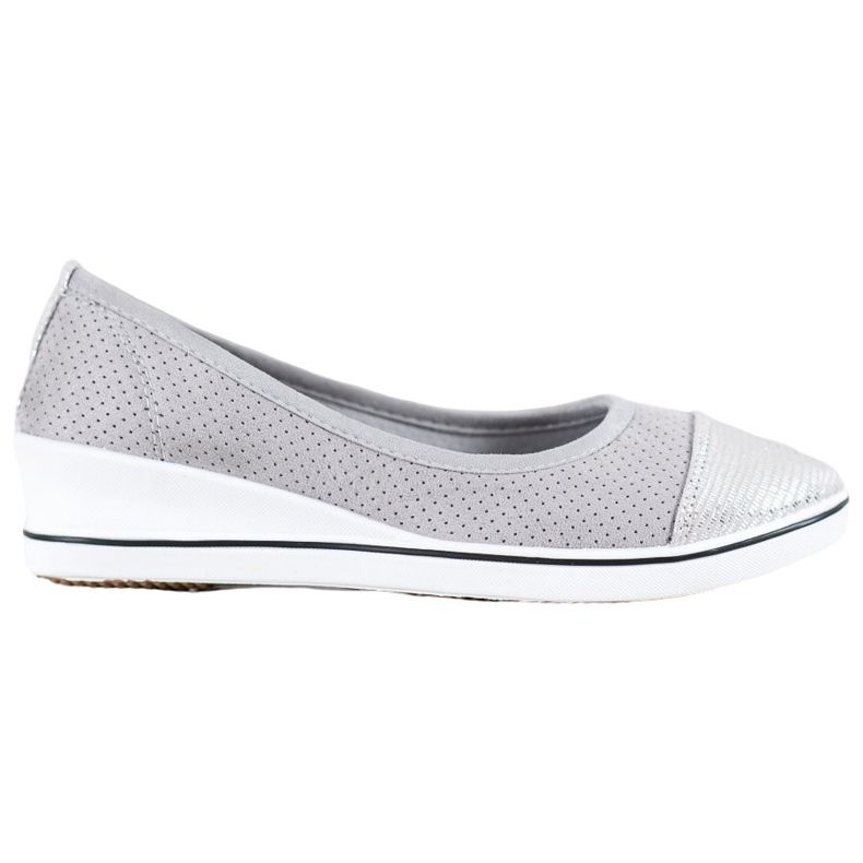 SHELOVET Bailarina gris en cuña