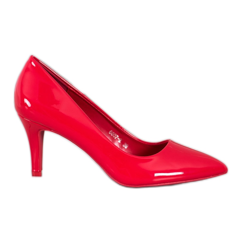 Gogo Zapatos de salón con cuero ecológico rojo