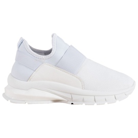 SHELOVET Zapatillas deportivas sin cordones blanco