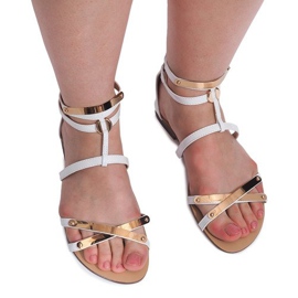 Sandalias Lacadas Blacha E-103 Blanco