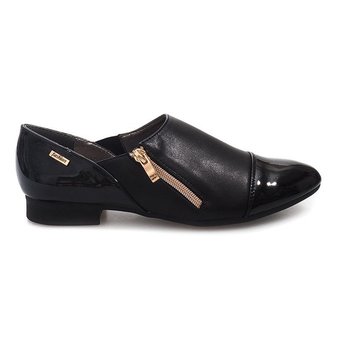 Zapatos Clásicos Con Cremallera 2060B Negro