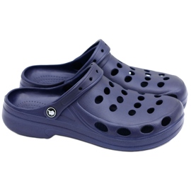 Flameshoes Pantuflas Hombre Sandalias Azul Marino Crocs