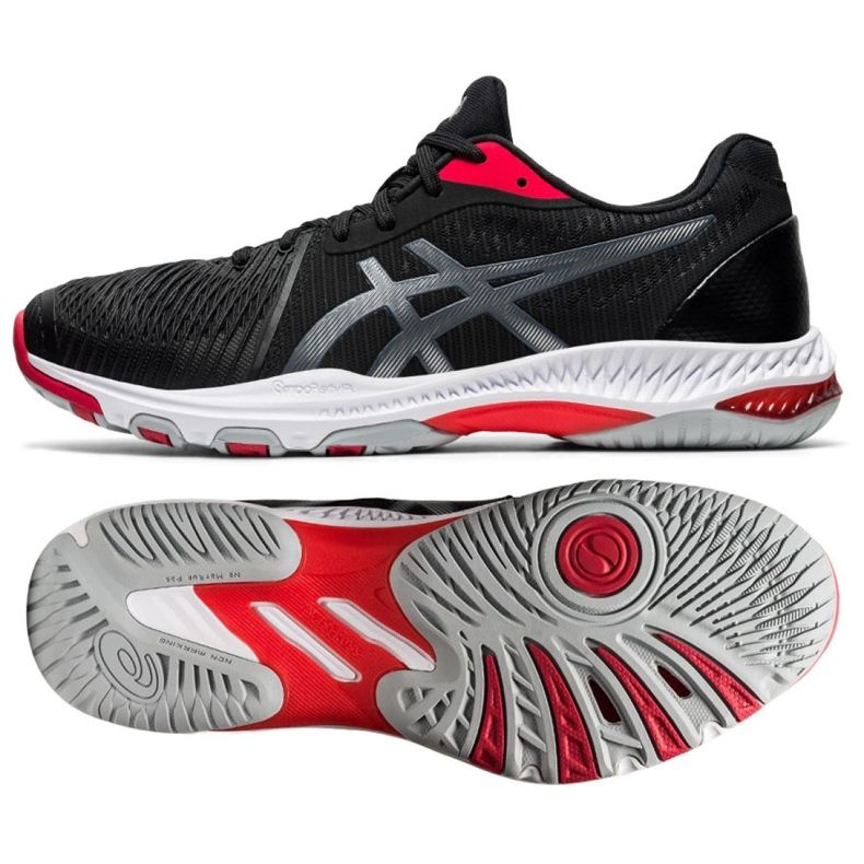 Zapatillas de voleibol Asics Netburner Ballistic Ff 2 M 1051A041-001 multicolor negro