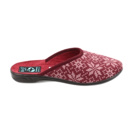 Pantuflas Terciopelo Adanex 25409 Burdeos rojo multicolor