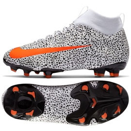 Zapatillas de fútbol Nike Mercurial Superfly 7 Academy CR7 FG / MG Jr CV3182-180 multicolor blanco
