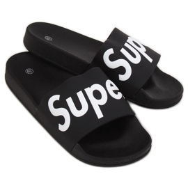 Pantuflas negras de mujer negras CK110 Negro