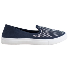 SHELOVET Slipons con estilo azul