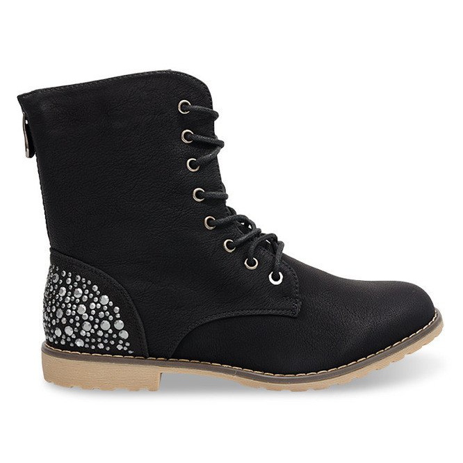 Botas ricamente decoradas 1511-8 negro