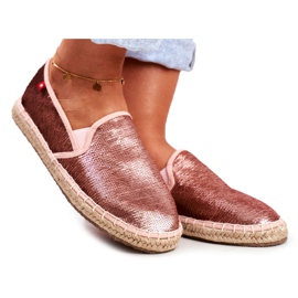 Alpargatas de Mujer, Suela Trenzada Rosa Big Star DD274A163