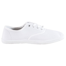 SHELOVET Zapatillas blancas claras blanco
