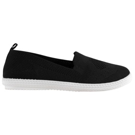 Via Giulia  Zapatillas negras caladas negro