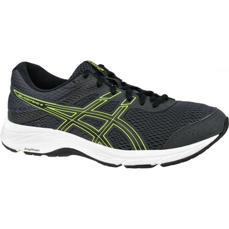 Asics Gel-Contend 6 M 1011A667-022 negro gris Asics Gel-Contend 6 M 1011A667-022 negro gris