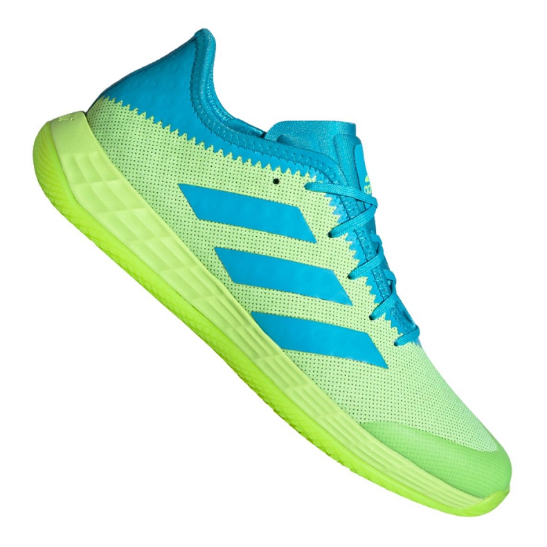 Zapatos de interior adidas Adizero FastCourt M FU8385 gris / plata, azul, verde verde