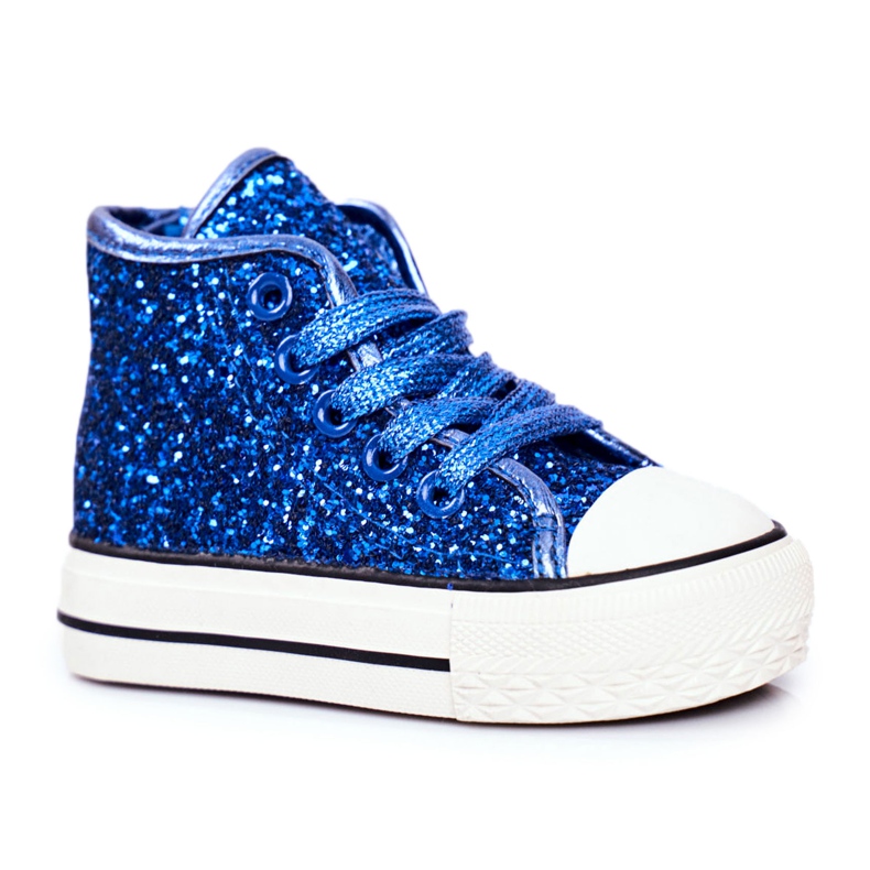 FRROCK Zapatillas para niños High Shiny Blue Ally azul azul