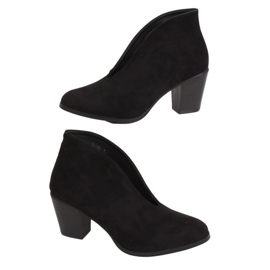 Botas negras con abertura negro NS128P Negro