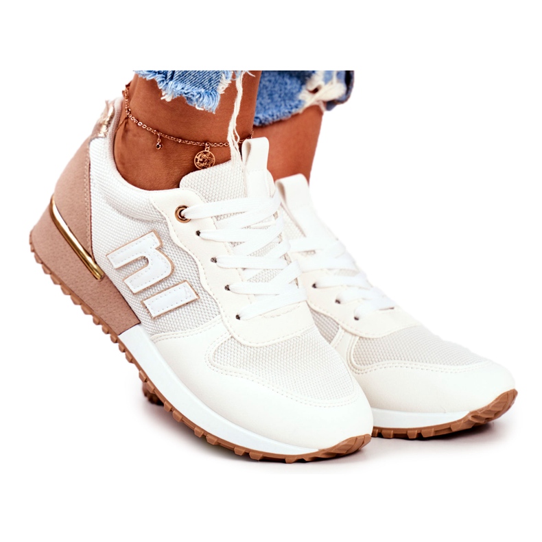 EVE Zapatillas Deportivas Mujer Beige Dorado Maddie Elements