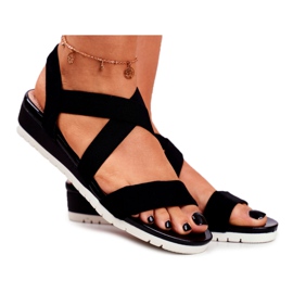 PS1 Sandalias De Mujer En Cuña Negro Slip-on Harper PS1 Sandalias De Mujer En Cuña Negro Slip-on Harper