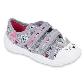 Calzado infantil befado 907P117 rosado gris