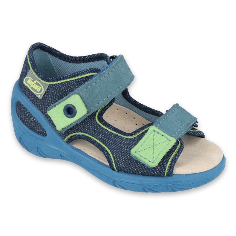 Calzado infantil befado pu 065P142 azul marino verde