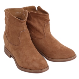 Botines con cuña beige oculta NC981 Khaki caqui Botines con cuña beige oculta NC981 Khaki caqui