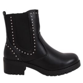 Botas negras para mujer con tachuelas UL309 Negra negro