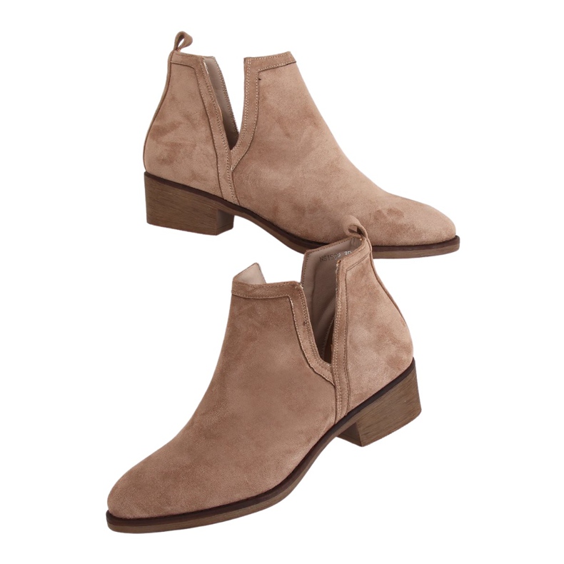 Botas de mujer beige NS159P Beige marrón
