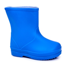 Chanclos de goma de goma de cuna clásica azul para niños
