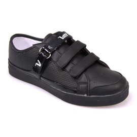 Zapatillas Con Velcro F-1-02 Negra negro Zapatillas Con Velcro F-1-02 Negra negro