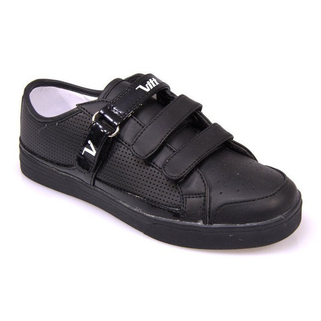 Zapatillas Con Velcro F-1-02 Negra negro