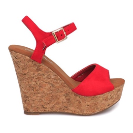 Sandalias Cuña Corcho 5H5654 Rojo Sandalias Cuña Corcho 5H5654 Rojo