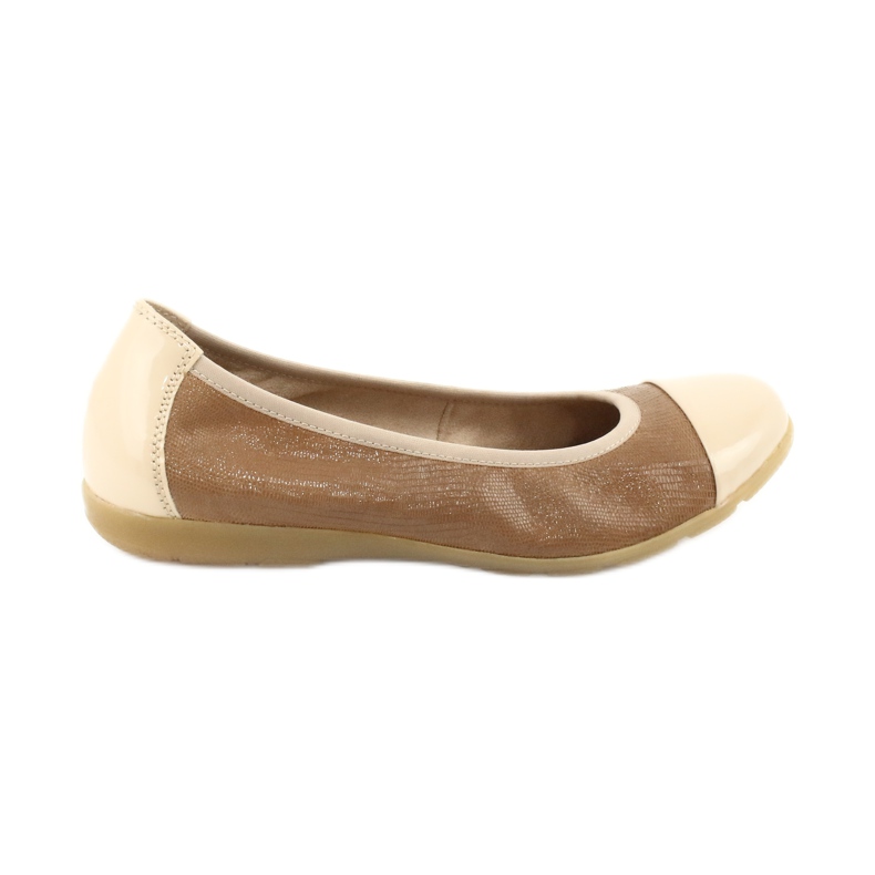 Bailarinas de mujer Caprice 22152 piel beige