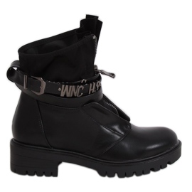Botas con suela negra maciza NC1050 Negro