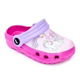 Pantuflas Infantiles Foam Crocs Pink Ponies Pony rosa