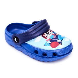 Pantuflas para Niños Foam Crocs Blue Teddy Bear Pilot SuperFly azul