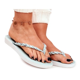 PS1 Pantuflas de Mujer Chanclas Cinturón Trenzado Peggie Verde