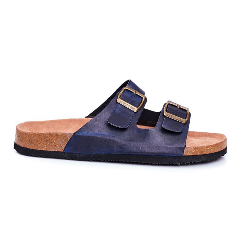 Pantuflas Hombre Con Hebillas Big Star Dark Navy Blue DD174604 azul marino