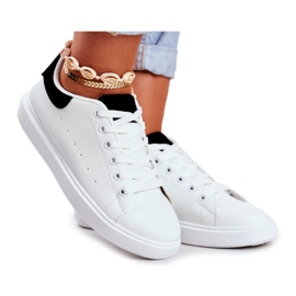 PS1 Zapatos Deportivos de Mujer Blancos con Tacón Negro Milly