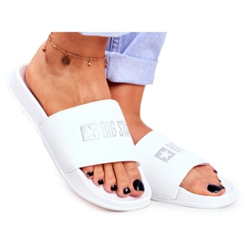 Pantuflas de Mujer Big Star Classic White GG274044 blanco