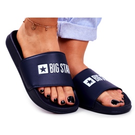 Pantuflas de mujer Big Star Classic Navy Blue GG274043 marina Pantuflas de mujer Big Star Classic Navy Blue GG274043 marina